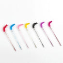 New 5/25/50Pcs Wholesale Crystal Eyelashes Brush Applicator Eyelash Brushes Plastic Mascara Wand Lashes Extension Makeup Beauty