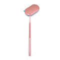Eyelash Extensions Checking Mirror Heart Shape Stainless Steel Multifunction Lashes Mirror Beauty Makeup Supplies