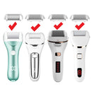 6 Pcs Foot Care Tool Heads Hard Skin Remover Refills Replacement Rollers for Cracked Heels Calluses and Dead Skin Black