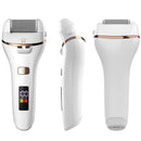 Using Care Tool Dead Hard Skin Callus USB on feet