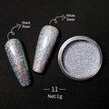 1Box Nail Mirror Glitter Powder Metallic Colorful Dust Metal Effect Nail Glitter Gold Nail Art UV Gel Polish Chrome Flakes Dust