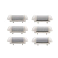 6 Pcs Foot Care Tool Heads Hard Skin Remover Refills Replacement Rollers for Cracked Heels Calluses and Dead Skin Black
