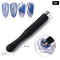 LILYCUTE Double Headed Magnet Stick 9D Cat Magnetic Effect for Nail Gel Polish Nail Art Line Strip Strong Magnetic Pen Tools