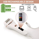 Using Care Tool Dead Hard Skin Callus USB on feet
