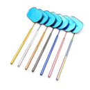 Eyelash Extensions Checking Mirror Heart Shape Stainless Steel Multifunction Lashes Mirror Beauty Makeup Supplies