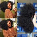 Wholesale 5/6/10/12 Bundles Afro Kinky Curly 10A Grade Human Hair Bund