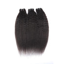 Beumax Double Drawn 12A Grade kinky Straight BUNDLES with CLOSURES &