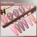 LILYCUTE 7ML Nail Gel Dusty Rose Series Nail Gel Polish Semi Permanent Soak Off LED UV Gel Nail Art Design Manicure Varnish