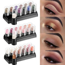 Eyeshadow Pencil Set 12 Colors Waterproof Long Lasting Glitter Shimmer Eye Shadow Pen Highlighter Stick Eyes Makeup Tools
