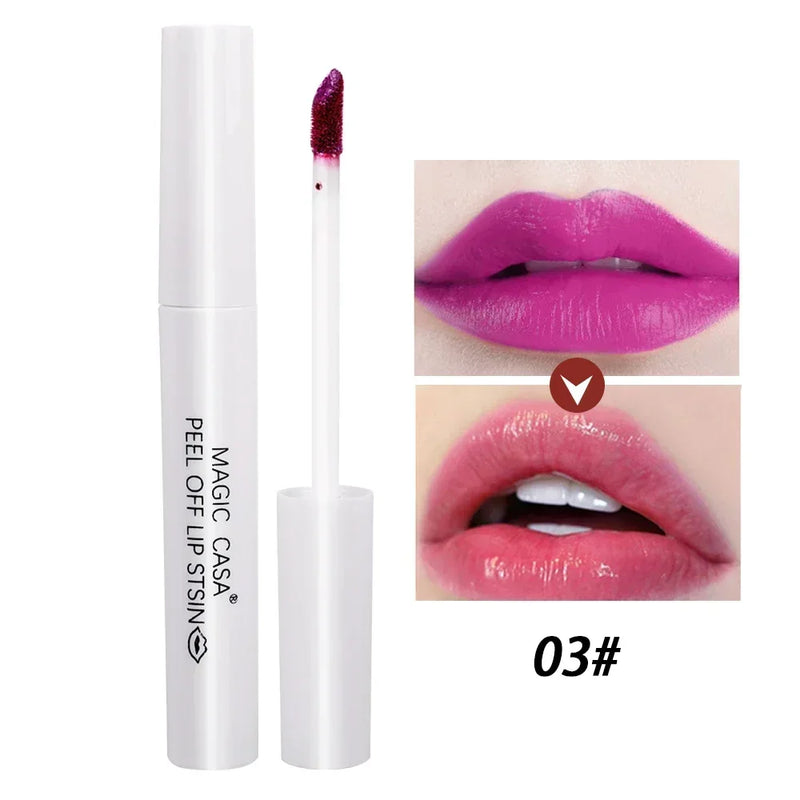 Lasting Peel Off Lip Liner Tattoo Makeup Amazing Waterproof Matte Non-Stick Cup Matte Lip Gloss Sexy Red Contour Lips Cosmetics