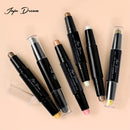 3 color double-ended eye shadow stick pearlescent matte long-lasting eye shadow pen contour portable makeup cosmetics