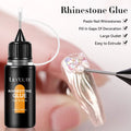 LILYCUTE 10ML Nail Rehinestone Glue Gel Nail Glue Super Strong Adhesive Gel DIY For Nail Charms Rhinestones Beads Flower