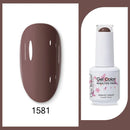 Clou Beaute 15ml Red Black White Green Neon Gel Nail Polish Base Top Coat Velvet Top 400 Colors Semi Permanent Gel Nail Varnish