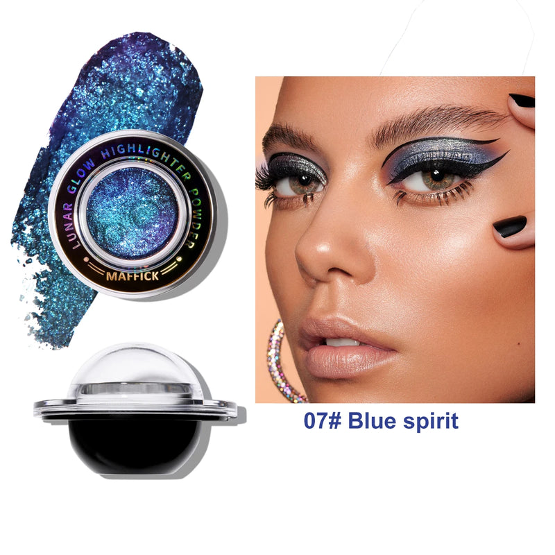 CHARMACY New 5 Multichrome Single Eye Shadow High Pigment Long Lasting Duo Chrome Eyeshadow Glitter Makeup For Eyes