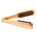 Double Brush Head Hair Comb Professional Hairdressing Tool Wooden Anti-static Straight Hair Comb