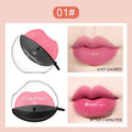 Lazy Lipstick Pearl light Temperature Color Changing Lip-shaped Lipstick Velvet Moisturizing Lip Gloss Waterproof Non-stick Cup