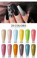 Arte Clavo Red Series Nail Polish Party Colors Gel Varnishes All For Nails Soak Off UV LED Semi Permanent Nail Art Remover Gel