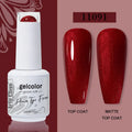 Arte Clavo Red Series Nail Polish Party Colors Gel Varnishes All For Nails Soak Off UV LED Semi Permanent Nail Art Remover Gel