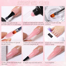 LILYCUTE 10ML Clear Nail Extension Gel Nail Polish Vernish Pink White Gel Semi Permanent Soak Off Nail Art UV LED Varnish Nail