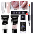 LILYCUTE 5Pcs/Set 10ml Quick Extension Nail Gel Kit Colorful Nail Gel Semi Permanent Soak Off UV Varnish Nail Art Manicure Set