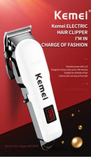 Kemei 809A Professional Hair Trimmer Adjustable Electric Cord/Cordless Hair Clipper For Men Haircut Machine Led Display