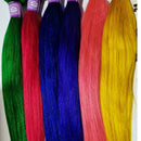 Colored Straight Virgin Human Hair Bundles Blue/Yellow/Red/Green Virgin Raw Hair Brazilian Weaving 1/2/3 Pcs Deals 10-30 Inches