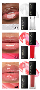 7 Color Moisturizing Lip Gloss Waterproof, Long-Lasting, Hydrating, Non-Transfer Liquid Lip Color Cosmetics