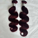 #99j Red Wine Dark Burgundy Body Wave Human Hair 1/2/3/4 Bundles 10-30 Inch 20A Brazilian Virgin Remy Human Hair Soft and Shiny