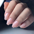 24Pcs Christmas Red Press On False Nails With Adhesive Short Ballerina Coffin Fake Nails DIY Full Cover Tips Manicure Tool