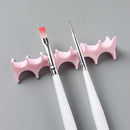 Soft Silicone Nail Pen Holder Brush Rack Shelf UV Gel Brush Display Stand Makeup Painting Pen Rest Organizer Stander Manicure