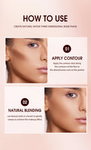 Brightening Contour Stick Cream Longwear Lightweight Sculpt Face Concealer Bronzer Makeup Pen For Flawless Finish
