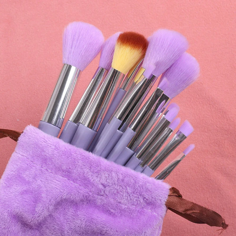 13Pcs Makeup Brush Set Make Up Concealer Brush Blush Powder Brush Eye Shadow Highlighter Foundation Brush Cosmetic Beauty Tools