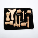 Wooden Facial Lifting Massage Facial Maderotherapy Masajeador Kit Gua Sha Tool Wood Therapy Wrinkle Remover Relaxation Skin Care