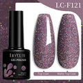 LILYCUTE 7ML 184 Colors Nail Gel Polish Shining Red Glitter Semi Permanent Nail Art Varnish Long Lasting UV LED Gel Manicure