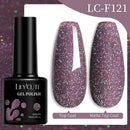LILYCUTE 7ML 184 Colors Nail Gel Polish Shining Red Glitter Semi Permanent Nail Art Varnish Long Lasting UV LED Gel Manicure