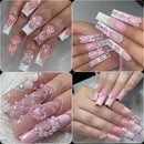 12Grids/Box 3D Mixed Bowknot Pearl Heart Nail Charms Flatback Resin Flower,Star,Moon Nail Rhinestones DIY Nail Art Decorations &