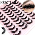 2023 New 20 pairs natural long 3D mink false eyelashes fake lashes makeup kit Mink Lashes extension eye lashes short eyelashes