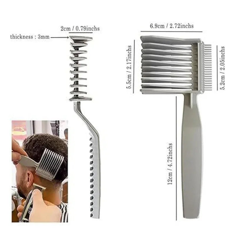 New Men's Hair Clippers Flat Hair Combs Hair Salons Anti-static Trimming Edge Trimming Push Cutting and Combing