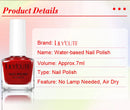 LILYCUTE 7ml Red Glass Bottle Water-Based Peel Off Nail Polish Quick Drying No Need of Lamp Glitter Nail Art Varnish