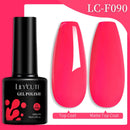 LILYCUTE 7ML 184 Colors Nail Gel Polish Shining Red Glitter Semi Permanent Nail Art Varnish Long Lasting UV LED Gel Manicure