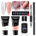 LILYCUTE 5Pcs/Set 10ml Quick Extension Nail Gel Kit Colorful Nail Gel Semi Permanent Soak Off UV Varnish Nail Art Manicure Set
