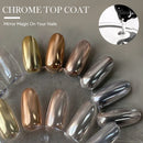 LILYCUTE 7ml Metal Chrome Top Coat Function Gel Nail Polish No Wipe Semi Permanent Soak Off UV Gel Nail Varnish Art Manicure