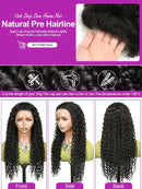 Water Wave 13x4 13x6 Lace Front Wigs Human Hair 250 Density Transparent Curly Wave Lace Front Wig 40 44 Inch Deep Wave For Women