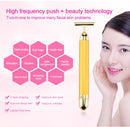 24K Gold T Beauty Roller Energy Roller Electric Face-lifting Facial Massage Beauty Tools Waterproof Vibrating Face Care Stick