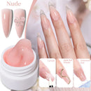 LILYCUTE 8ml Clear Non Stick Hand Solid Extension Nail Gel Polish Carving Flower Construction Nail Art Gel Acrylic Hard Varnish