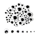 100pcs/200/550pcs Self-adhesive Googly Wiggle Eyes for DIY Scrapbooking Crafts Projects DIY Dolls Accessories Eyes Handmade Toys
