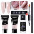 LILYCUTE 5Pcs/Set 10ml Quick Extension Nail Gel Kit Colorful Nail Gel Semi Permanent Soak Off UV Varnish Nail Art Manicure Set