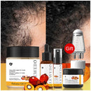 Healthy hair results using Thickening Spray Hair Mask Batana Conditioner