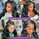 200% Real Density Body Wave ≥98% Human Hair Wig 13x6 HD Transparent Lace Front Wigs For Women 13x4 360 Pre Plucked Lace Frontal
