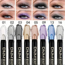 8pcs Metallic Eyeshadow Stick Set - Champagne Glitter & Highlighter, Waterproof Long-Lasting Eye Makeup in Brown, Coral, Black